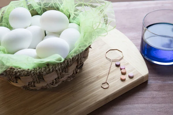 Canasta de huevos lista para morir . — Foto de Stock