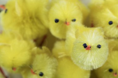 Festive Easter Chenille Chicks clipart
