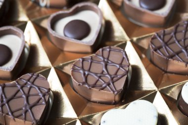 Kalp şeklinde çikolata kutusu