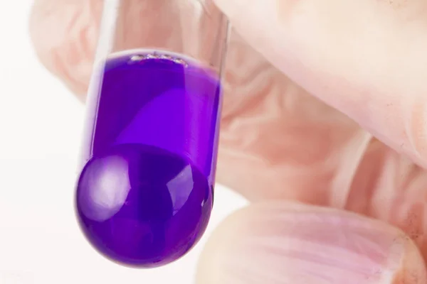 Chemicals in Test Tube — Stock Photo, Image