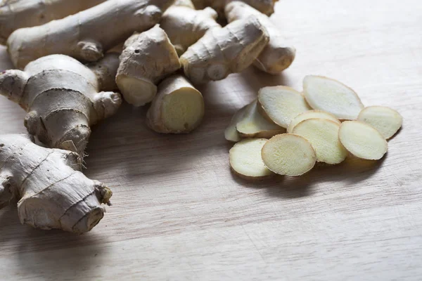 Fresh Ginger Slices — Stock Photo, Image