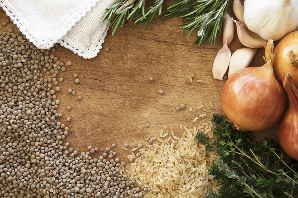 Rahmen für gesunde Ernährung — Stockfoto