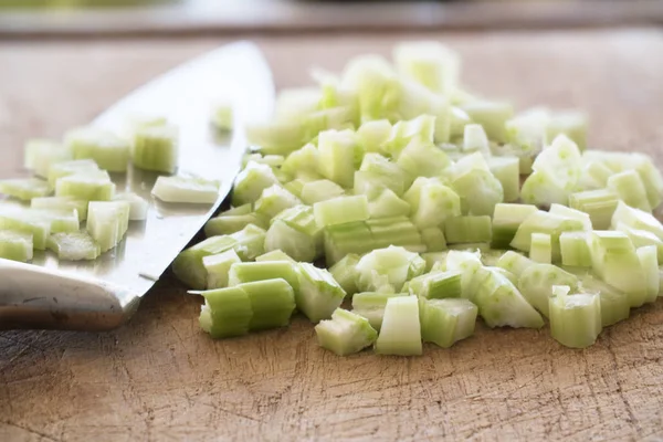 Prepping selderij — Stockfoto