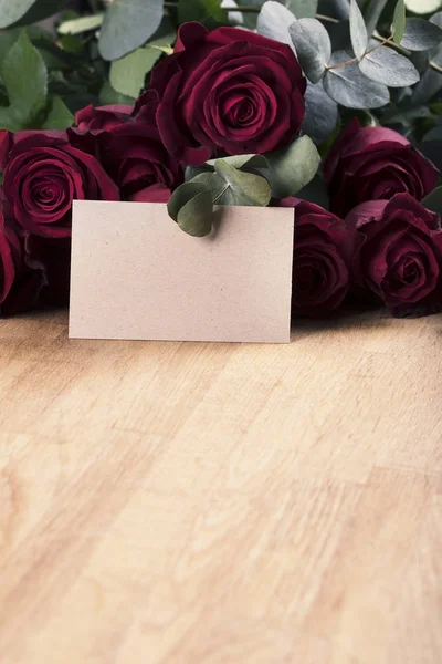 Róże z dopiskiem — Zdjęcie stockowe