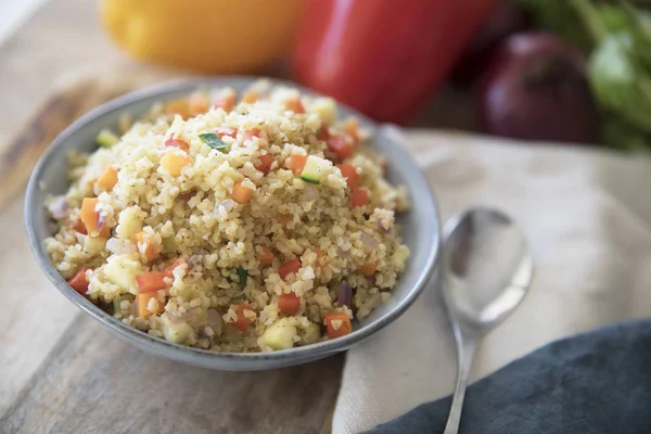 Vegan Bulgur Pilaf — Stock Photo, Image