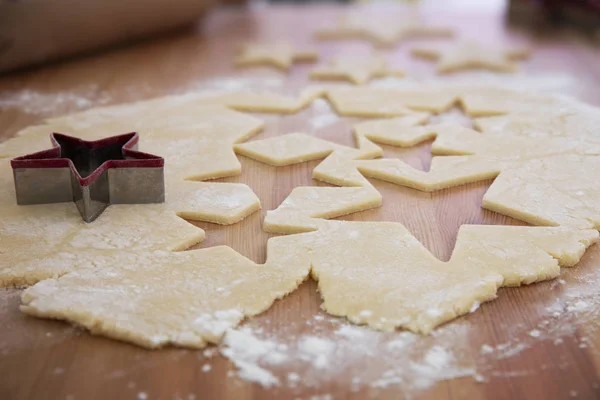 Star Shaped Christmas Cookies — Stock Photo, Image