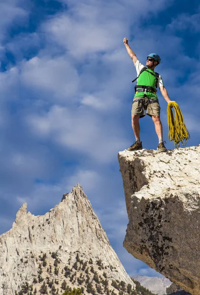 Climber on the top. — Stock Photo, Image