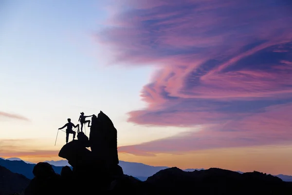 Equipe de alpinistas . — Fotografia de Stock