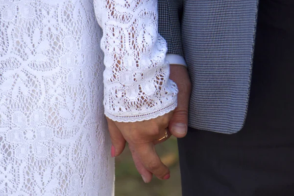 Married couple hands — Stock Photo, Image