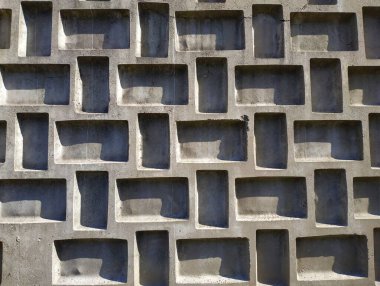 hacim geometrik desenli beton yüzey