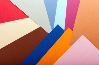 Renkli kağıt doku geometrik kompozisyon.