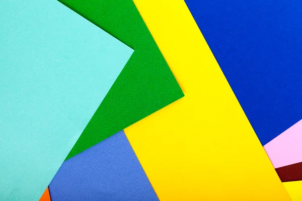 Colorful Paper Texture Geometrical Composition. — Stock Photo, Image