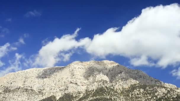 View of Tahtali Dag near the Cirali village, District of Kemer, Antalya Province. — Stock Video