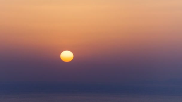 风景秀丽的日落背景太阳升起 — 图库视频影像