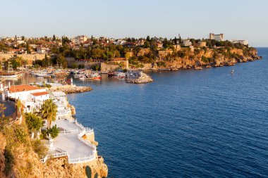Antalya, Türkiye - 21 Ekim 2016: Eski şehir Kaleiçi