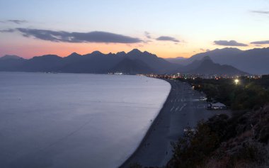 Antalya Türkiye gün batımında - Beach Seyahat arka plan