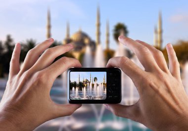 Çekici resim ile fotoğraf makinesi