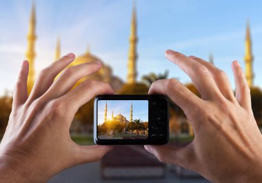 Çekici resim ile fotoğraf makinesi