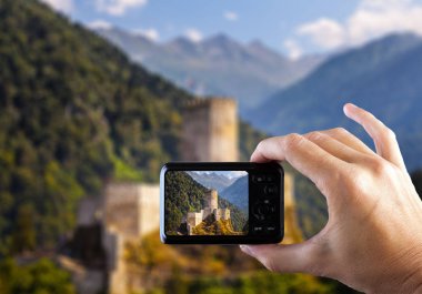 Çekici resim ile fotoğraf makinesi