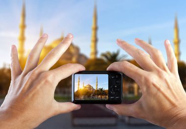 Çekici resim ile fotoğraf makinesi