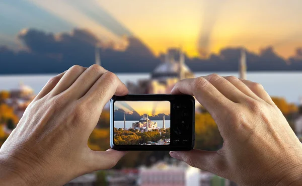 Çekici resim ile fotoğraf makinesi