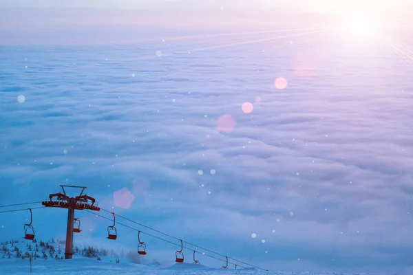 Remonte en brillante día de invierno — Foto de Stock