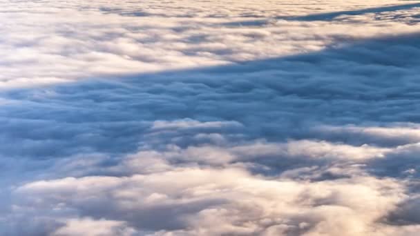 Beutiful Sunrise above the clouds. — Stock Video