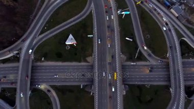 Akşam trafik Kiev, Ukrayna