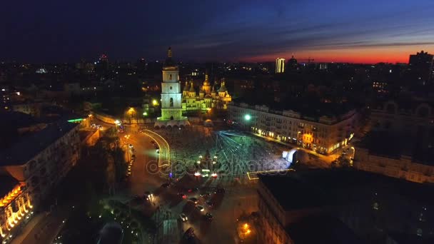 Sofiakatedralen i Kiev, Ukraina — Stockvideo