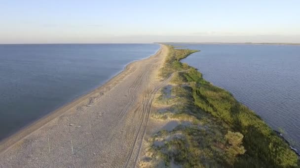 Landschap van de prachtige zee. Luchtfoto — Stockvideo