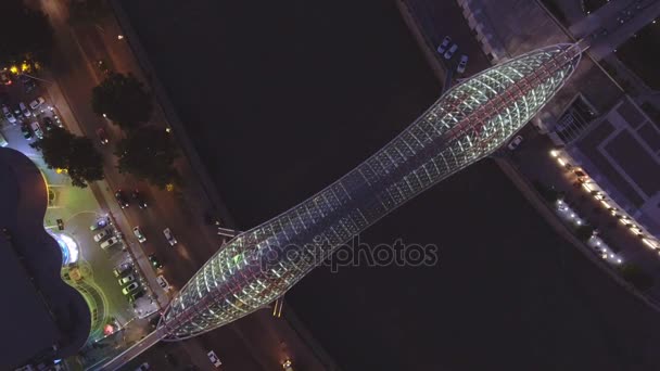 TBILISI capital of Georgia. Aerial view of center of Tbilisi — Stock Video