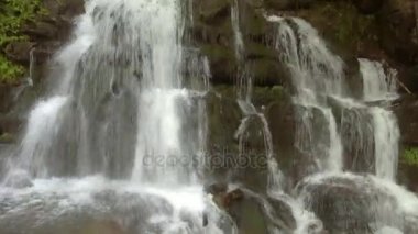 Küçük şelale Shypit Ukrayna Karpat Dağları'nda.