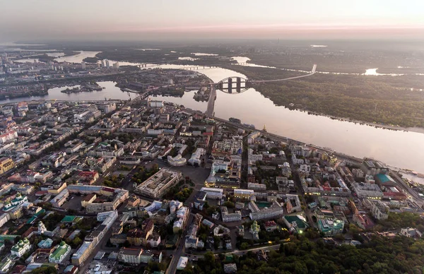 Groen en mooie centrum van Kiev, Oekraïne — Stockfoto