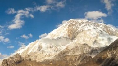 Nuptse, Everest bölgesi, Himalaya, Nepal Timelapse