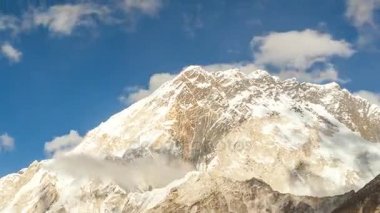 Nuptse, Everest bölgesi, Himalaya, Nepal Timelapse