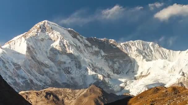 Montañas Cho Oyu, Himalaya, Nepal . — Vídeo de stock