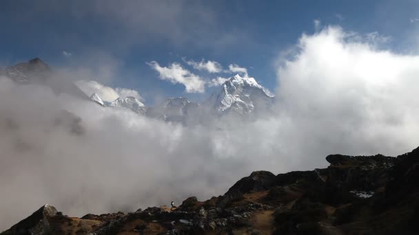 Montagne dell'Himalaya, Nepa — Video Stock