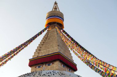Nepal Katmandu vadisinde Boudhanath Stupa