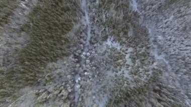 kar kış manzara uçmak. Hava