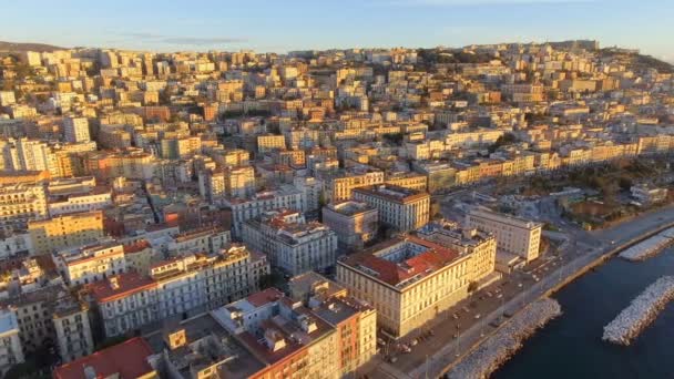 Vista aérea de Nápoles. Italia — Vídeos de Stock