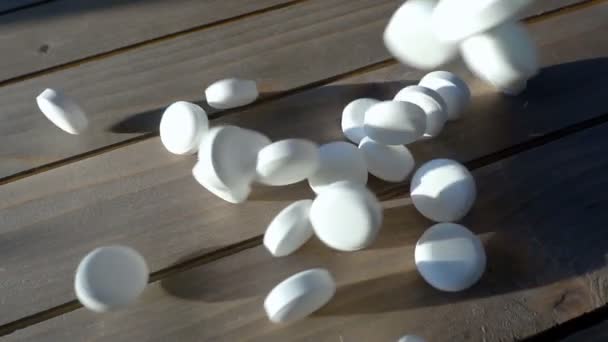 La compressa medicinale pillole antibiotiche — Video Stock