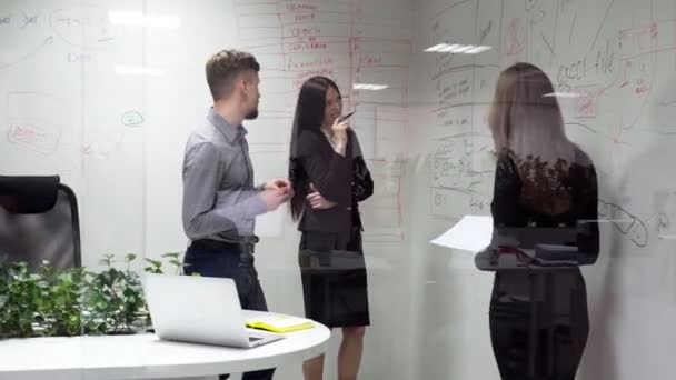 事務所でのビジネスミーティング — ストック動画