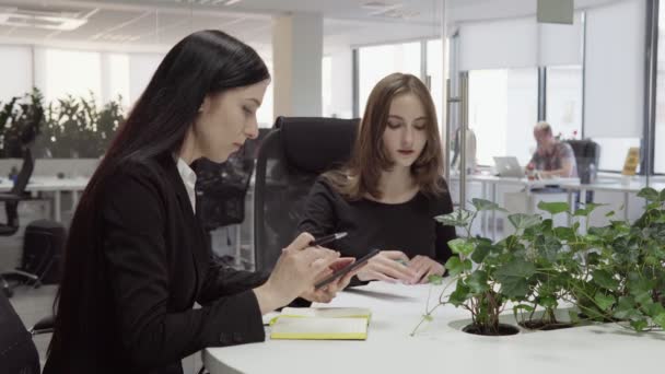 Geschäftstreffen im Büro — Stockvideo