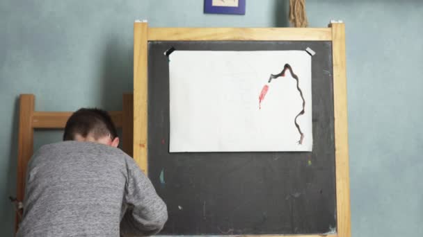 Çizim çocuk evi — Stok video