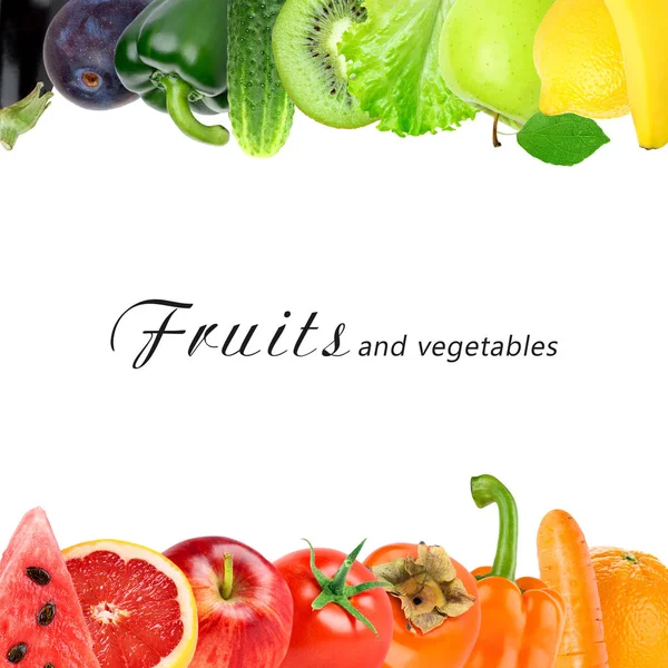 Színes gyümölcs és zöldség — Stock Fotó