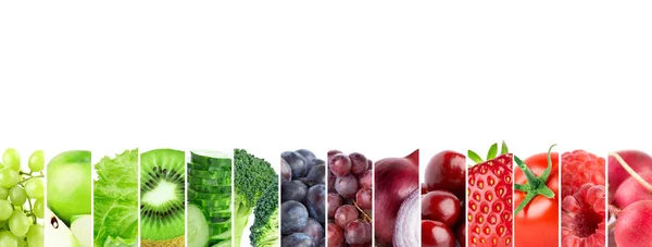 Kolorowe owoce i warzywa — Zdjęcie stockowe