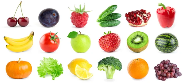 Meyve ve sebze koleksiyonu — Stok fotoğraf