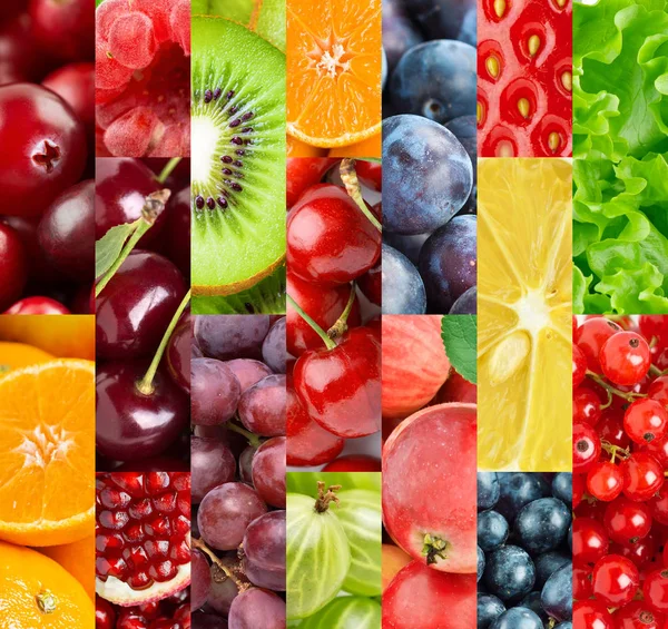 Fruits. Background of fresh ripe color  food — Stock Photo, Image