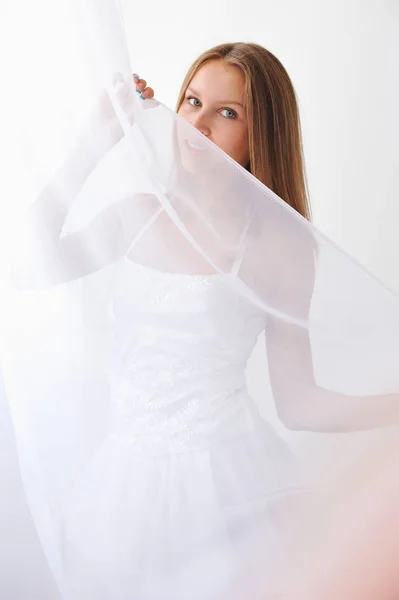 白色薄纱 — 图库照片