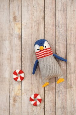 Amigurumi oyuncak. Penguen